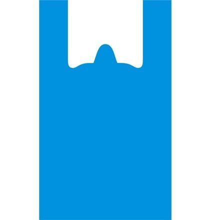 Пакет-майка ПНД 40+20х90 (20 мкм) синяя Солпласт (300/1000 шт.)